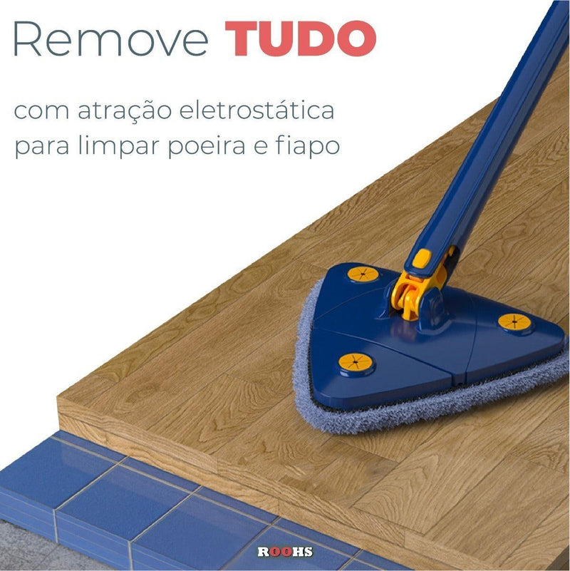 Mop Pro Clean Triangular 360° + 1 Refil Extra - Edzire