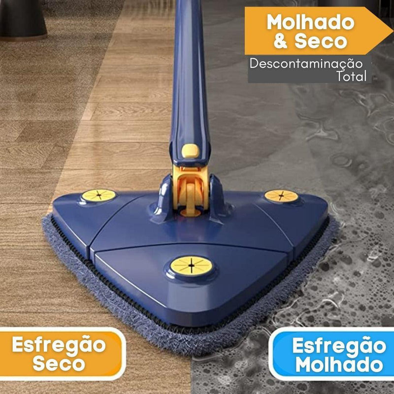 Mop Pro Clean Triangular 360° + 1 Refil Extra - Edzire